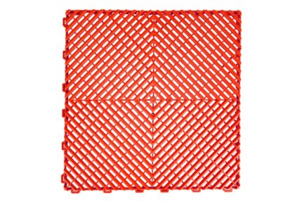 Garage Interlocking Floor Tiles Warehouse Modular Flooring Red