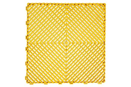 Garage Interlocking Floor Tiles Warehouse Modular Flooring Yellow