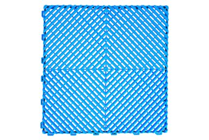 Garage Interlocking Floor Tiles Warehouse Modular Flooring Light Blue