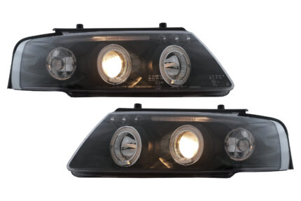 Angel Eyes Headlights suitable for VW Passat B5 3B (11.1996-08.2000) Black