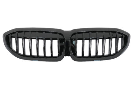 Central Kidney Grilles suitable for BMW 3 Series G20 Sedan G21 Touring (2019-2022) Piano Black