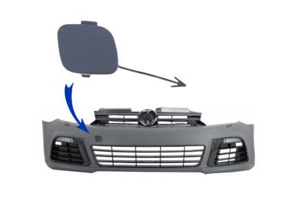 Tow Hook Cover suitable for VW Golf VI 6 (2008-2013) only Front Bumper R20 Design